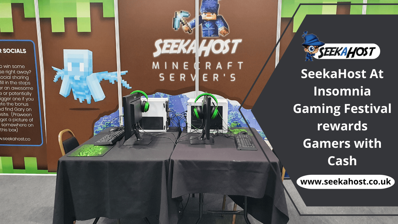 SeekaHost returns to Insomnia Gaming Festival rewarding competitive Minecraft Gamers with Cash among 40,000 visitors
