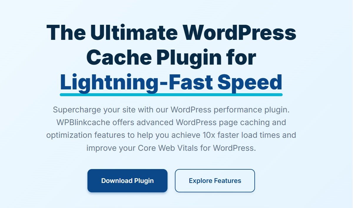 How to Use the Best WordPress Cache Plugin (WP Blink Cache) to Improve WordPress Speed for Better SEO