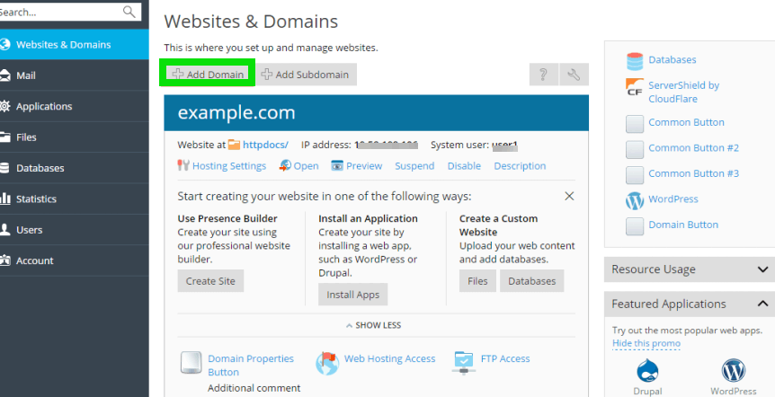 Plesk Control Panel: How To Access & Login To Use To Add Domain?